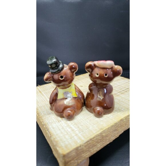 Vintage Anthropomorphic Japanese Salt and Pepper Shakers - Picture 7 of 7
